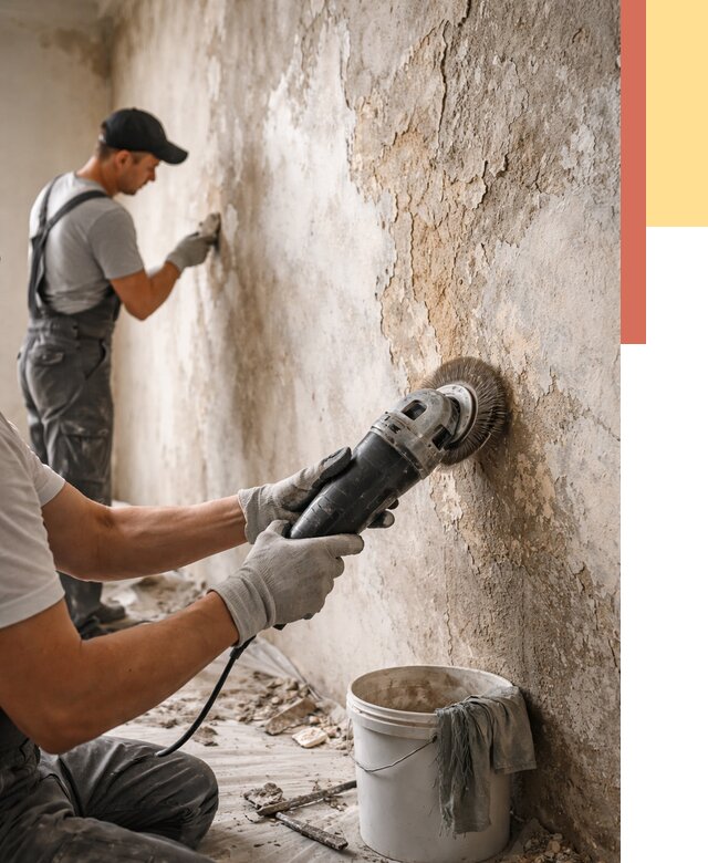 Снятие и удаление краски со стен в Малоярославце от 2172 руб. — ОТДЕЛОЧНИК-Млр