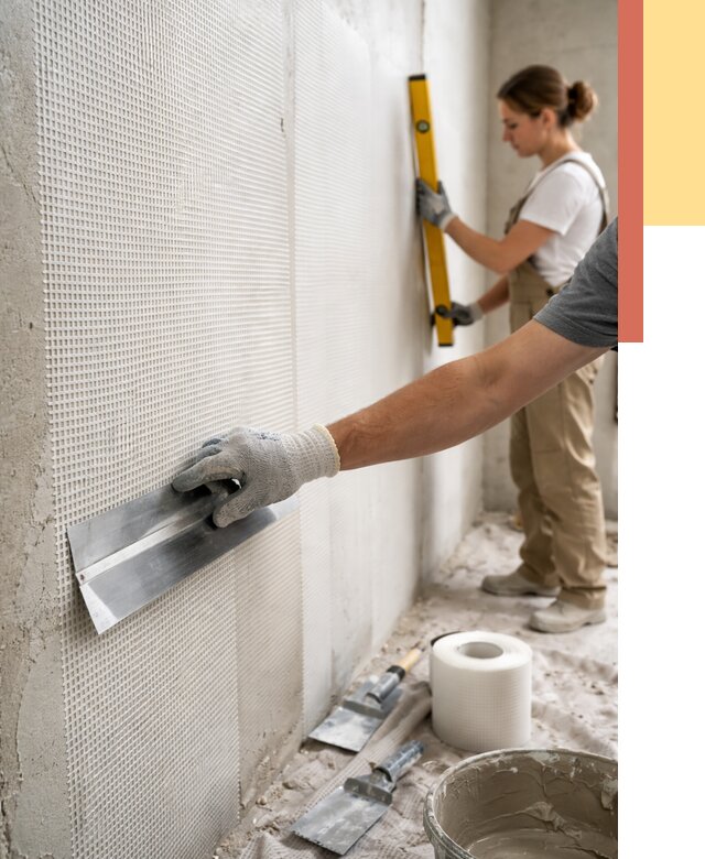 Армирование стен стеклосеткой в Малоярославце от 3309 руб. под ключ | ОТДЕЛОЧНИК-Млр