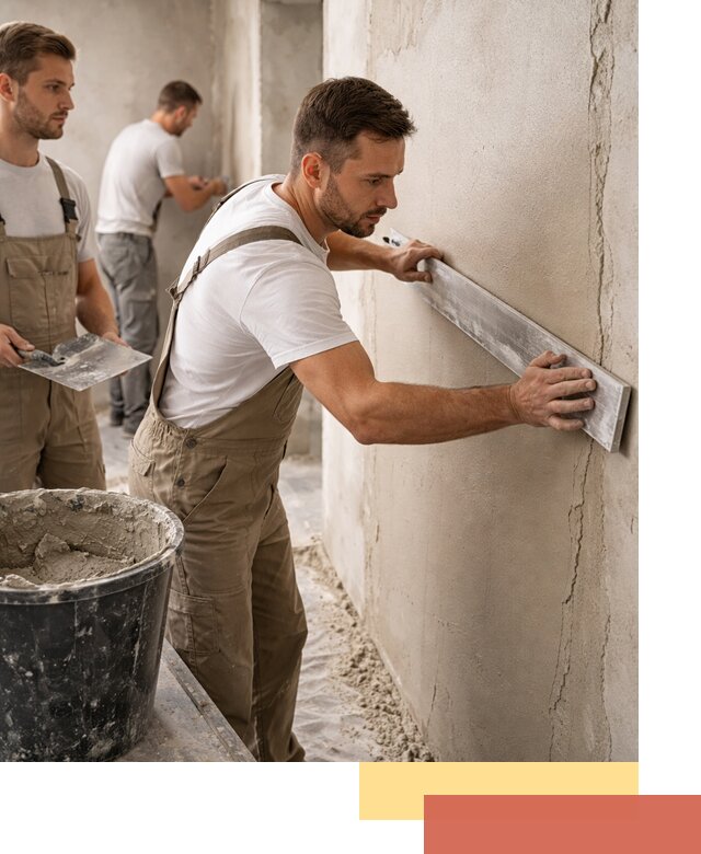 Штукатурка стен без маяков в Малоярославце быстро и качественно