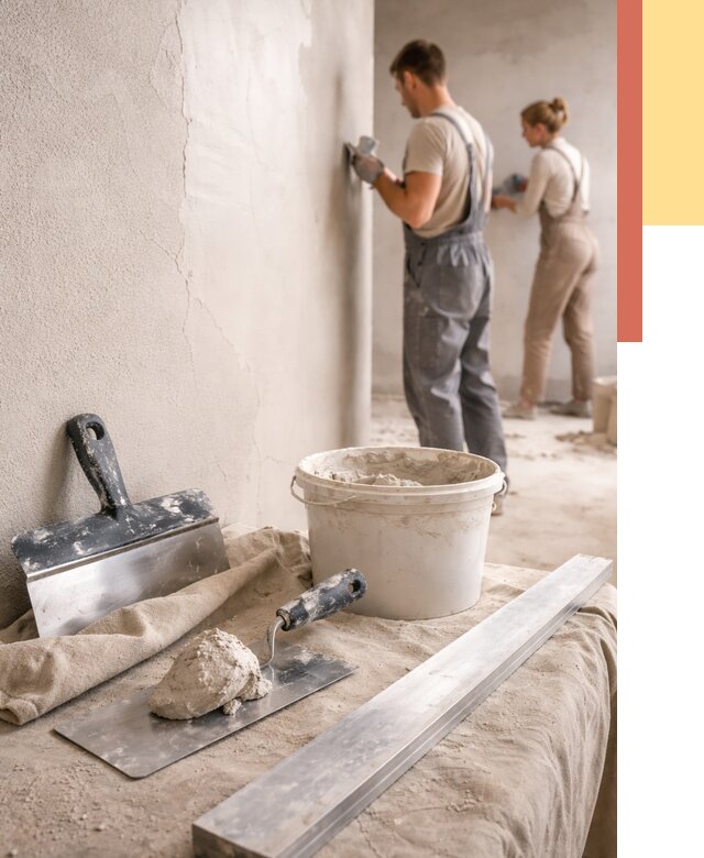 Штукатурка стен гипсовая в Малоярославце от 4654 руб/м2 — быстро и недорого | ОТДЕЛОЧНИК-Млр