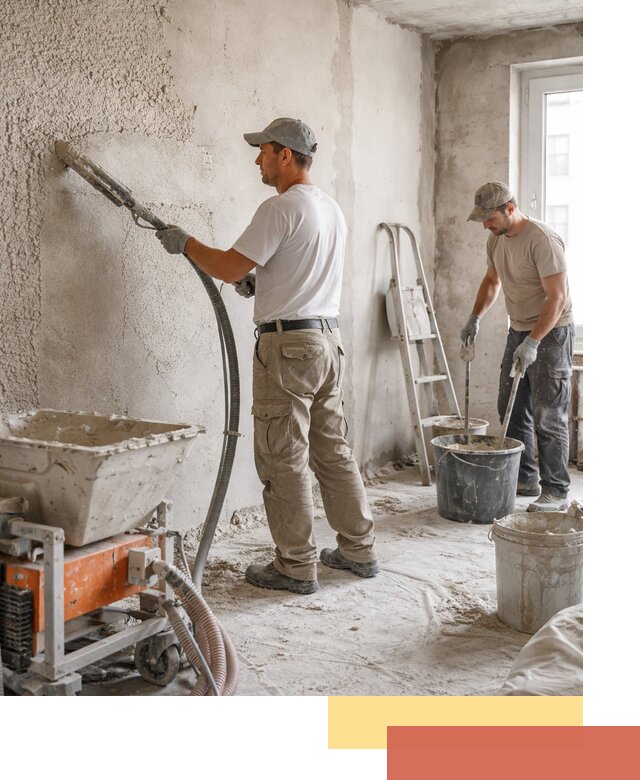 Машинная штукатурка стен в Малоярославце — быстро и качественно