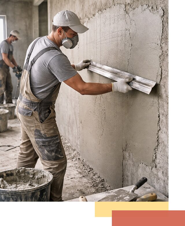 Штукатурка бетонных стен в Малоярославце качественно и долговечно