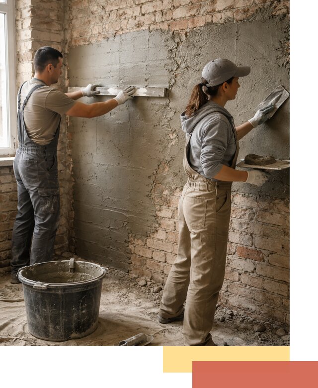 Штукатурка кирпичных стен в Малоярославце — качественно и надежно