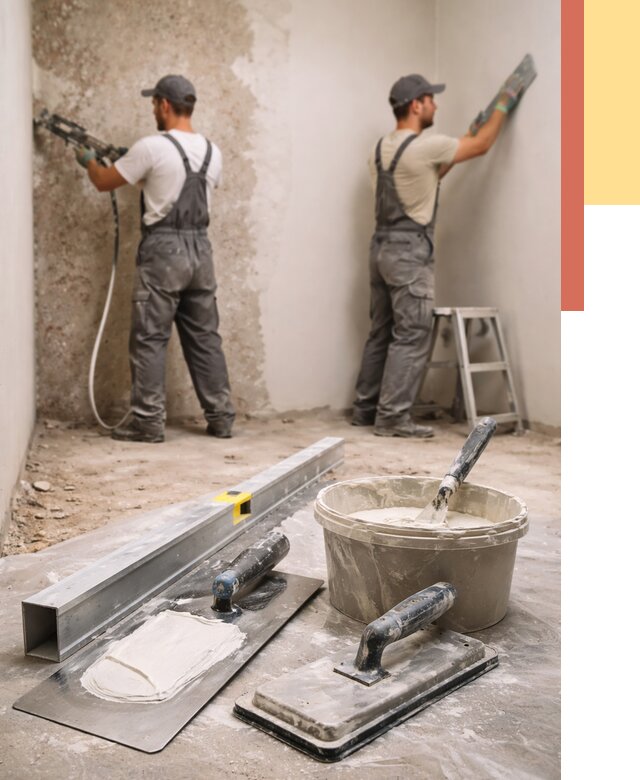 Штукатурка стен под обои в Малоярославце от 4654 руб./м2 — выравнивание под обои | ОТДЕЛОЧНИК-Млр