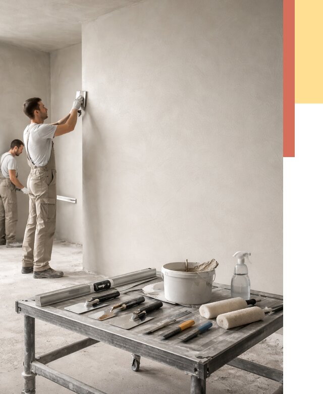 Штукатурка стен под покраску в Малоярославце от 4654 руб./м² — качественно и недорого | ОТДЕЛОЧНИК-Млр