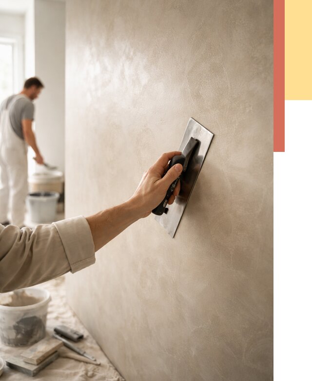 Венецианская штукатурка в Малоярославце от 3620 руб/м² — нанесение стен под ключ | ОТДЕЛОЧНИК-Млр