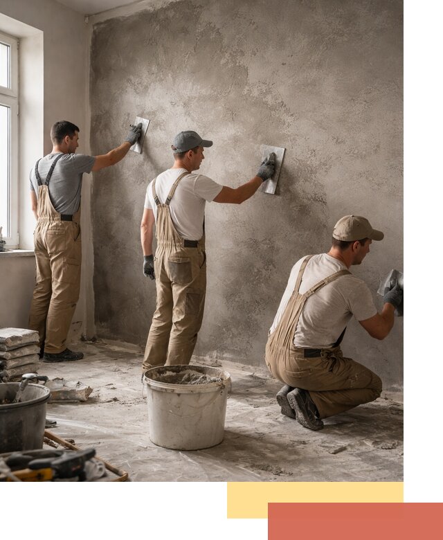 Декоративная штукатурка под бетон в Малоярославце для стен и потолков