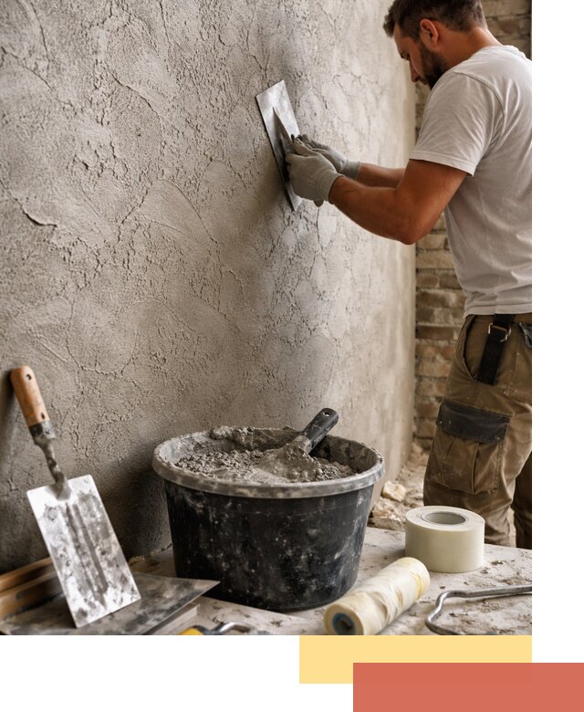 Декоративная штукатурка лофт в Малоярославце — отделка стен и потолков