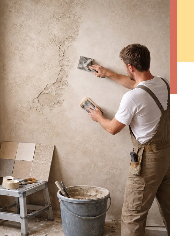 Ремонт декоративной штукатурки в Малоярославце от 4654 руб. под ключ | ОТДЕЛОЧНИК-Млр