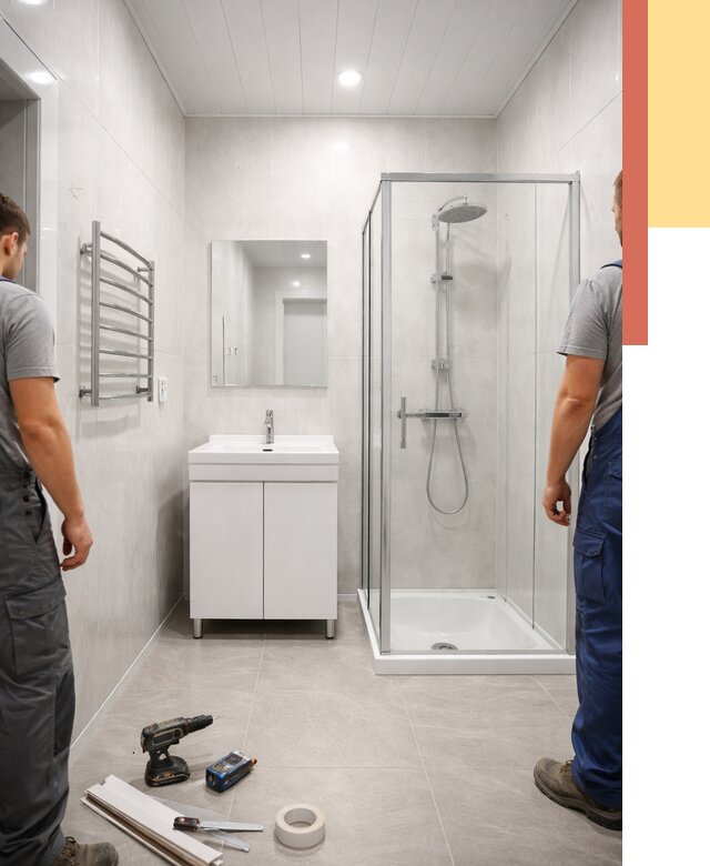 Отделка ванной комнаты панелями ПВХ в Малоярославце от 4654 руб. за м2 | ОТДЕЛОЧНИК-Млр