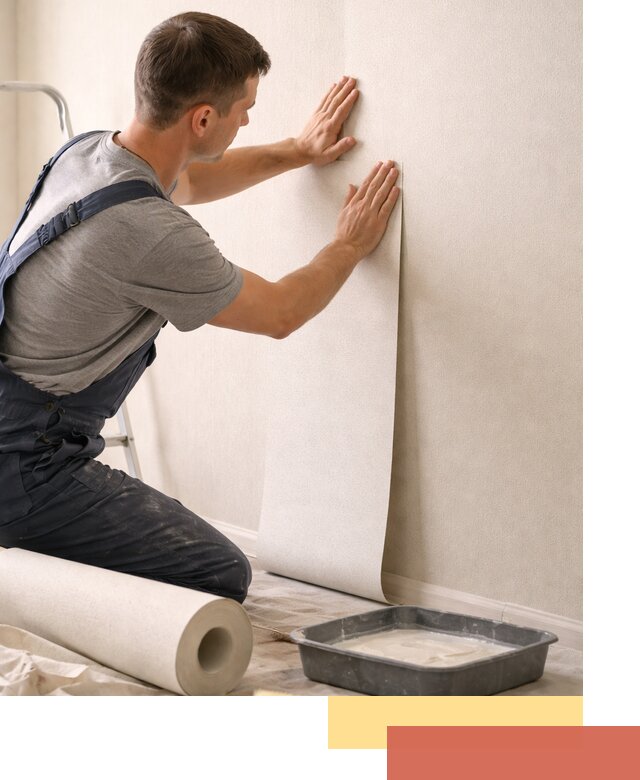 Поклейка флизелиновых обоев в Малоярославце качественно и быстро