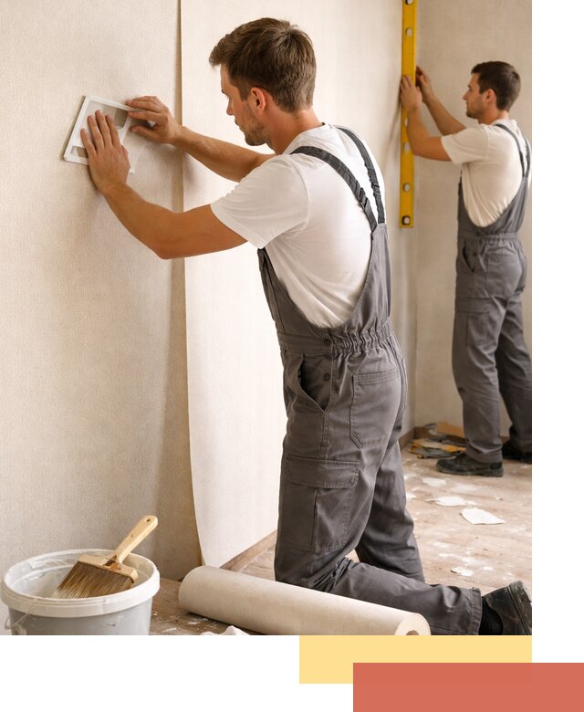 Поклейка бумажных обоев в Малоярославце качественно и недорого