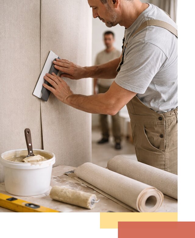 Поклейка текстильных обоев в Малоярославце профессионально и аккуратно