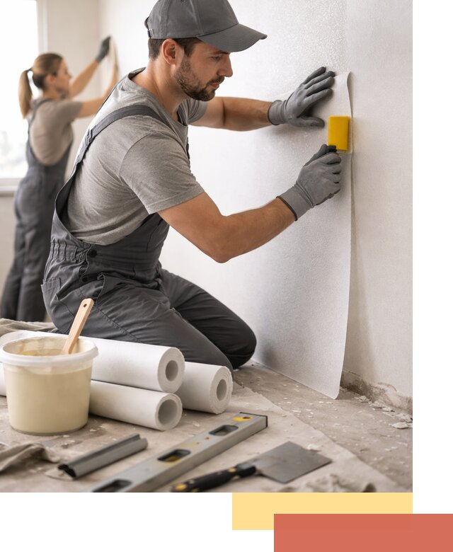 Поклейка стеклообоев профессионально в Малоярославце