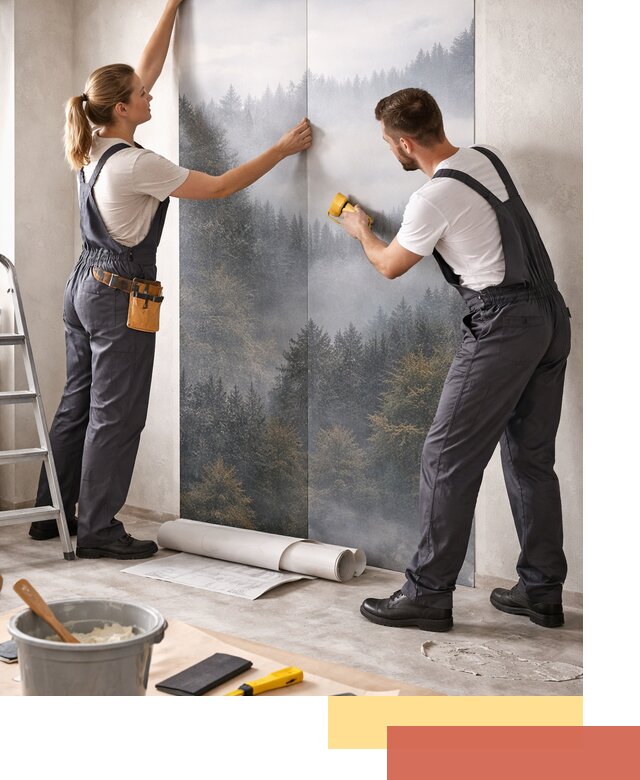 Поклейка фотообоев профессионально в Малоярославце под ключ