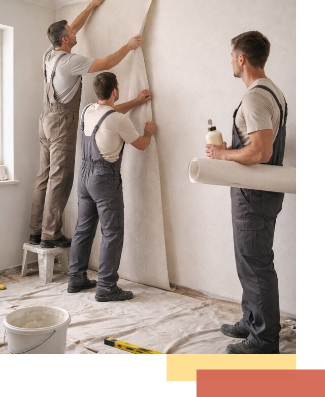 Оклейка стен обоями в Малоярославце — качественно и профессионально