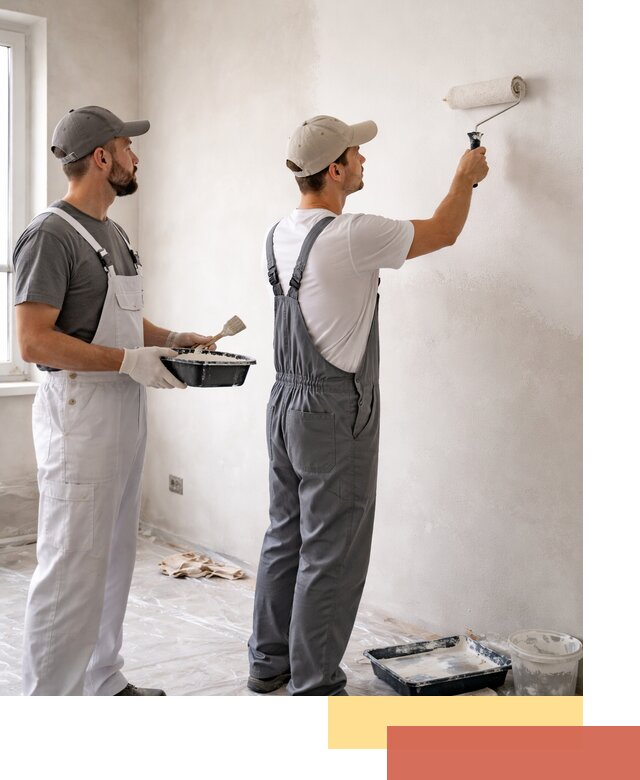 Покраска стен водоэмульсионной краской в Малоярославце