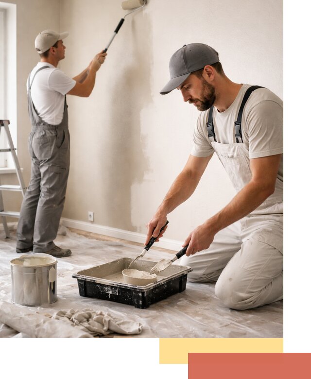 Покраска стен в квартире в Малоярославце — профессионально и аккуратно