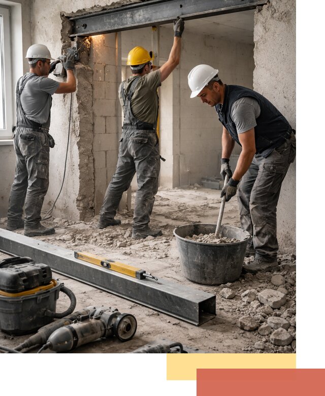 Создание проемов в стенах и несущих конструкциях в Малоярославце