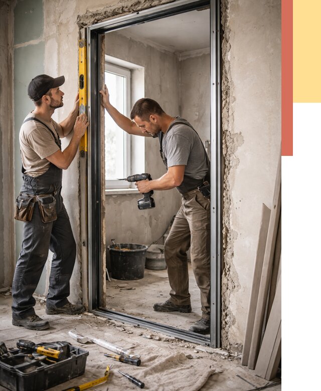 Закладка дверного проема в Малоярославце от 3620 руб. — быстро и недорого | ОТДЕЛОЧНИК-Млр