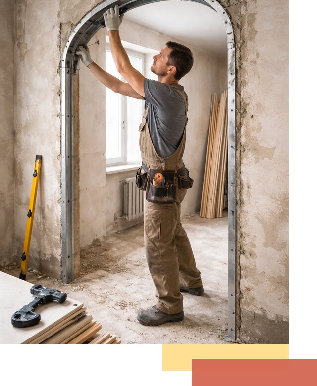 Устройство арочного проема в Малоярославце под ключ