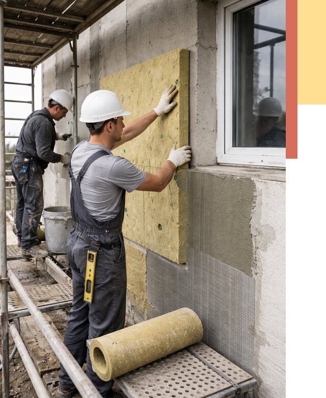 Утепление стен в Малоярославце от 4447 руб. под ключ — быстро и недорого | ОТДЕЛОЧНИК-Млр