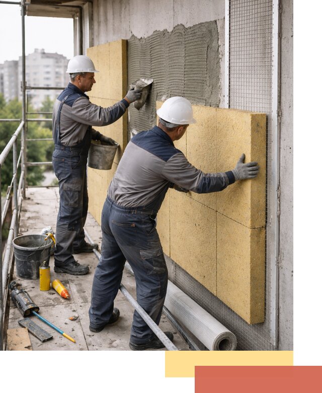 Утепление стен зданий и домов в Малоярославце качественно и надежно