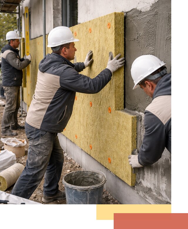 Утепление стен минватой в Малоярославце — тепло и звукоизоляция