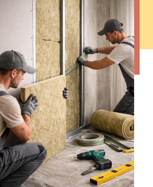 Шумоизоляция стен в Малоярославце под ключ от 1913 руб. | ОТДЕЛОЧНИК-Млр