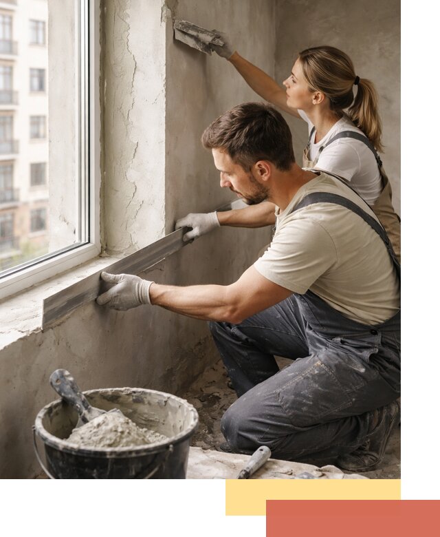 Штукатурка откосов дверей и окон профессионально в Малоярославце