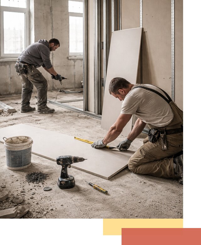 Кладка перегородок из ПГП под ключ в Малоярославце