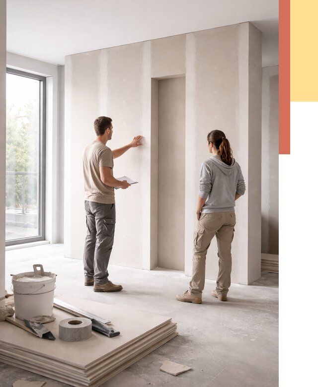 Зонирующая перегородка из гипсокартона в Малоярославце от 2896 руб. под ключ | ОТДЕЛОЧНИК-Млр