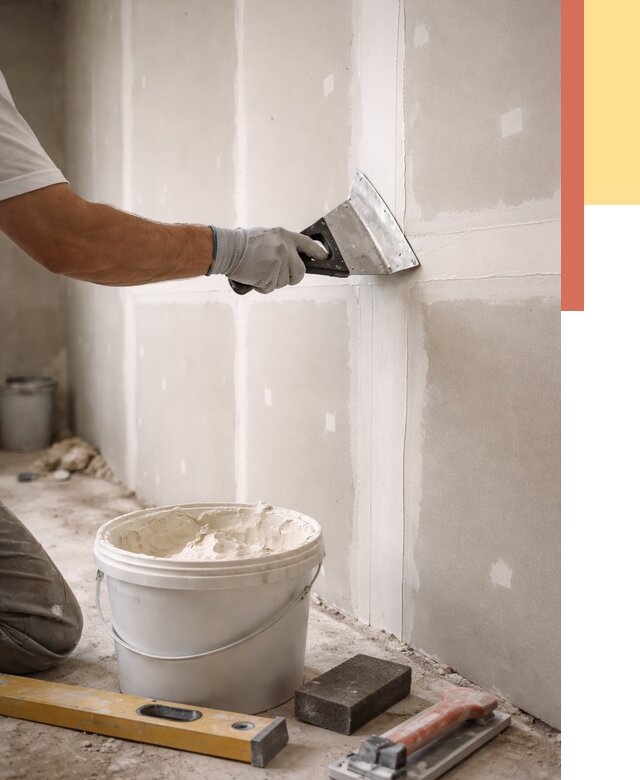 Шпаклевка перегородок из гипсокартона в Малоярославце от 2586 руб. — услуги ОТДЕЛОЧНИК-Млр