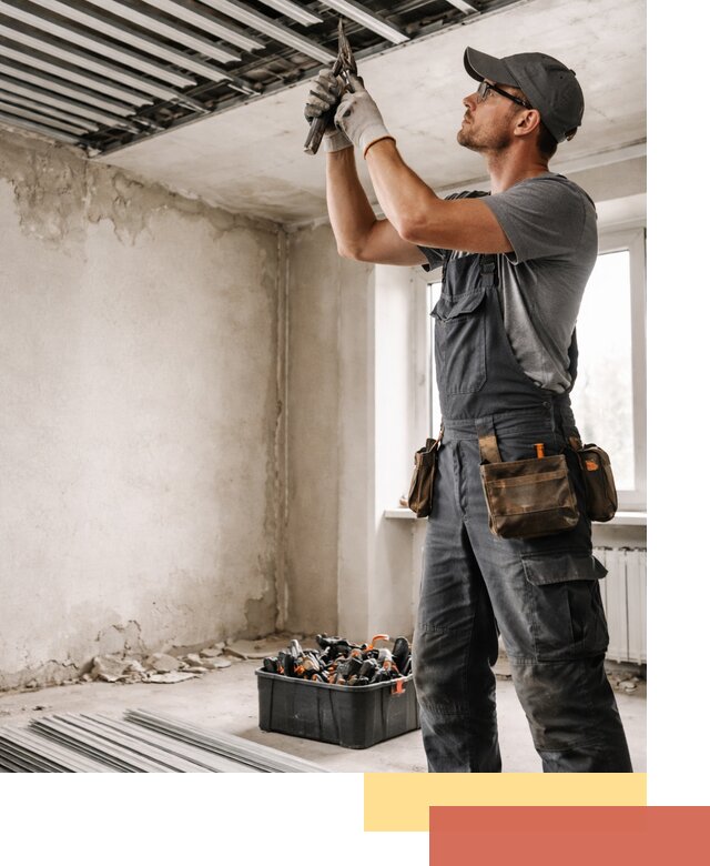 Демонтаж реечного потолка в Малоярославце быстро и аккуратно