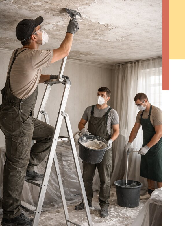 Удаление побелки с потолка в Малоярославце от 2586 руб. быстро и недорого | ОТДЕЛОЧНИК-Млр