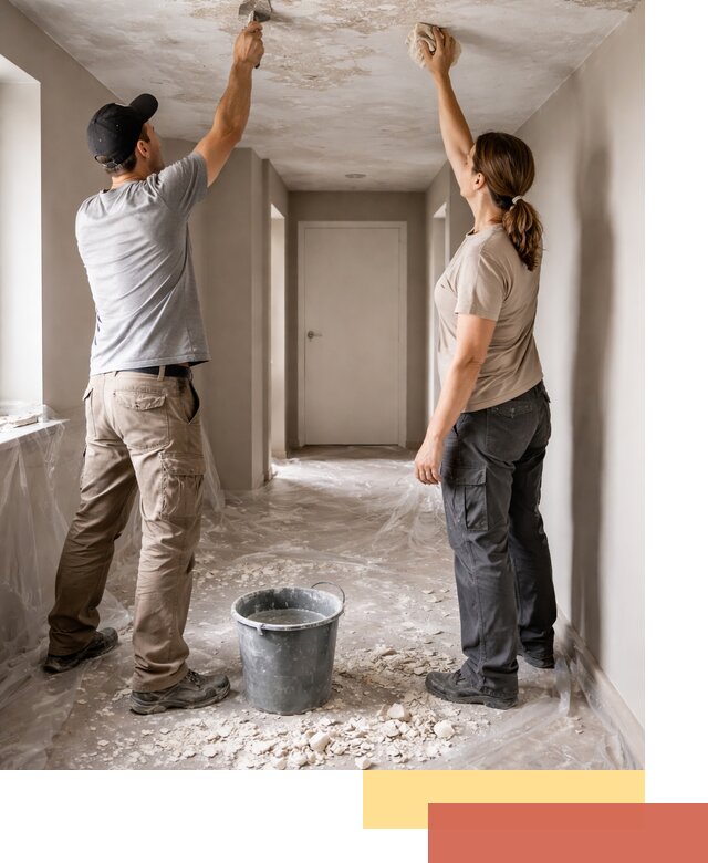 Удаление побелки с потолка в Малоярославце — быстро и аккуратно