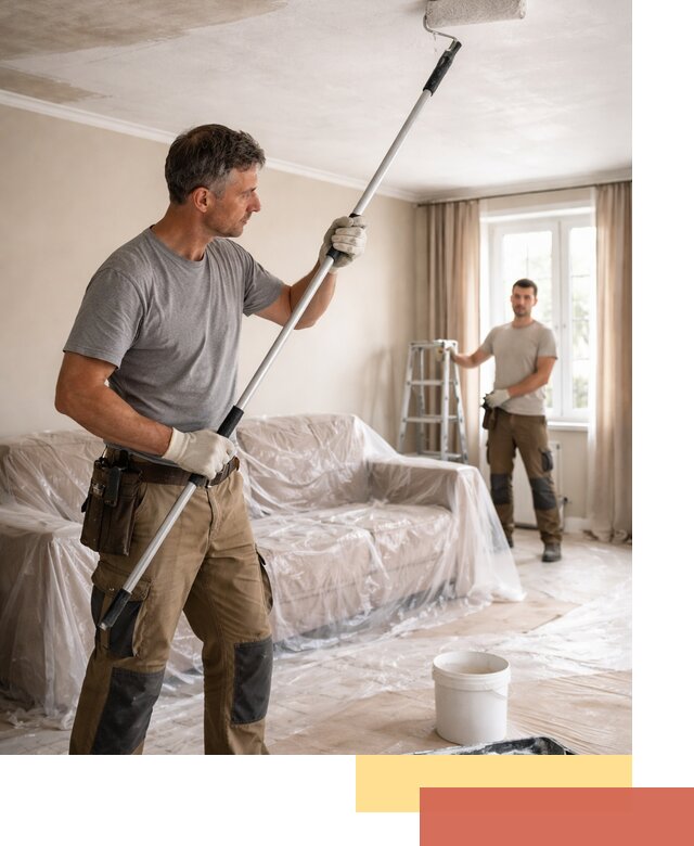 Грунтовка потолка в Малоярославце — подготовка под покраску и отделку