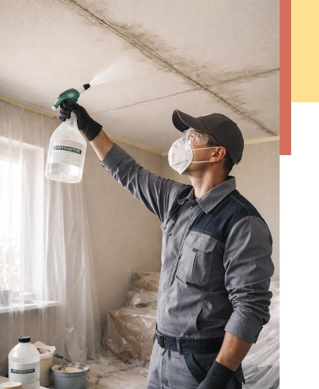 Антисептическая обработка потолка в Малоярославце от 2586 руб. | ОТДЕЛОЧНИК-Млр