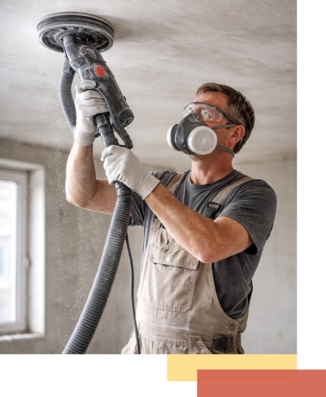 Шлифовка потолка в Малоярославце — качественная подготовка под отделку