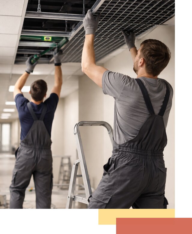 Монтаж потолка Грильято в Малоярославце: установка под ключ качественно