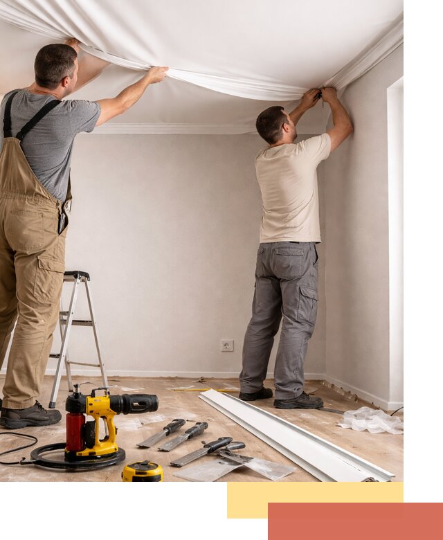 Монтаж ПВХ натяжного потолка в Малоярославце качественно и быстро