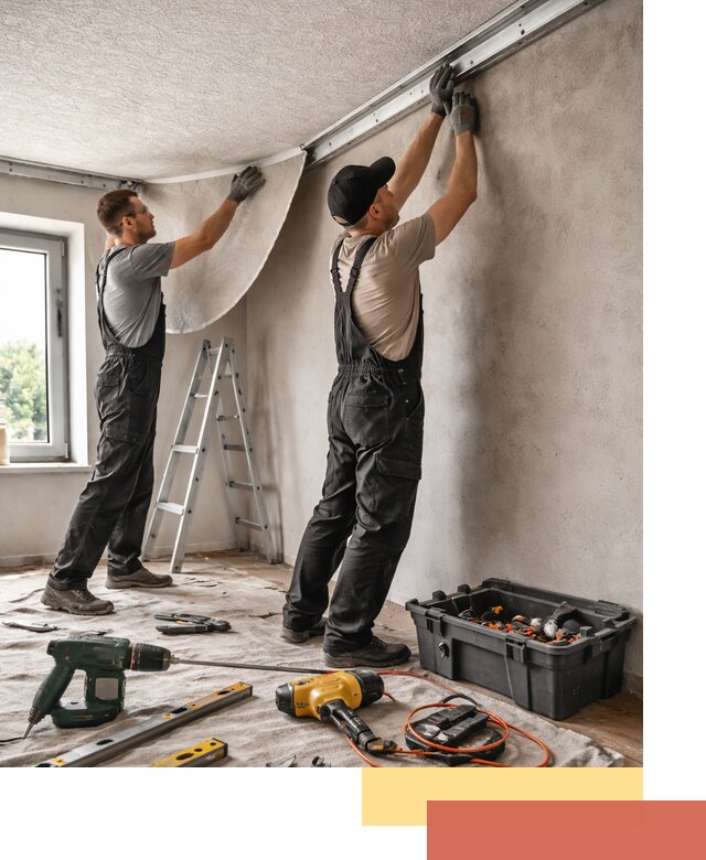 Монтаж фактурного натяжного потолка в Малоярославце качественно и быстро