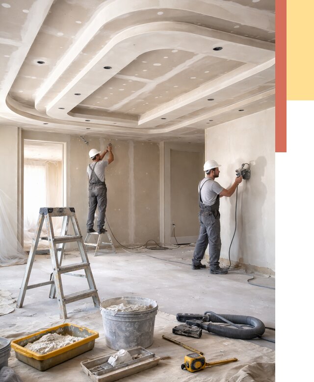 Многоуровневый потолок из гипсокартона в Малоярославце от 776 руб. под ключ | ОТДЕЛОЧНИК-Млр