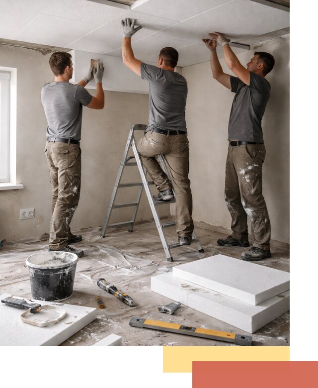 Утепление потолка пенопластом в Малоярославце быстро и качественно