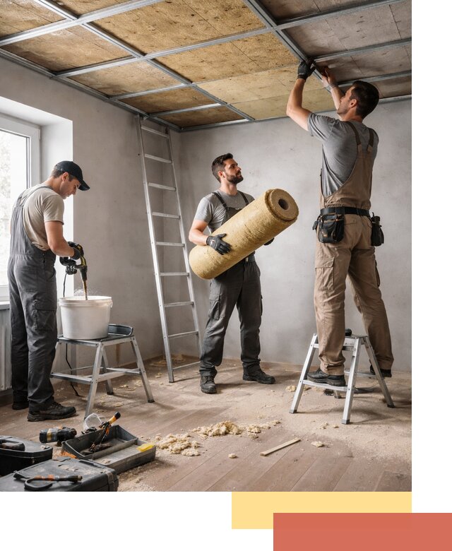 Шумоизоляция потолка в Малоярославце: профессиональный монтаж и отделка